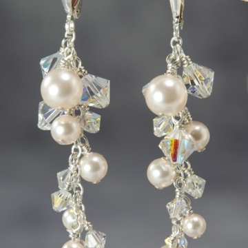 Bliss Bridal - Cluster Earrings